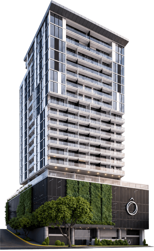Render del edificio Torre Ô 1016
